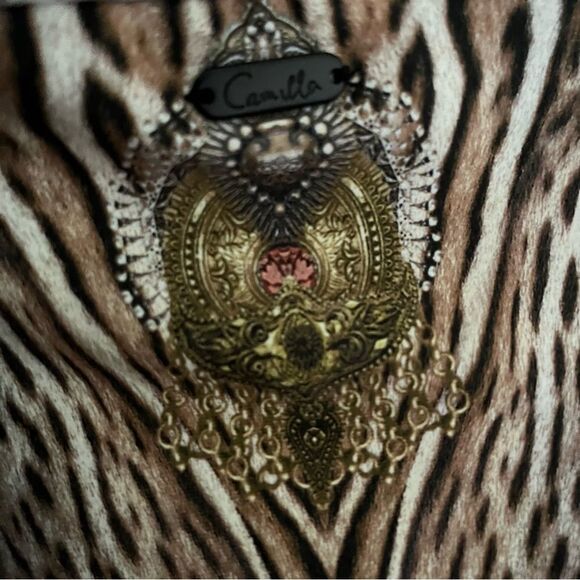 Camilla Catsuit Warrior Wanderlust Animal Print Sleeveless Wore 1X One-Piece XS - Picture 6 of 16